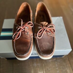 Brown dockside shoes